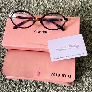 Miu Miu Tortoise Shell Glasses